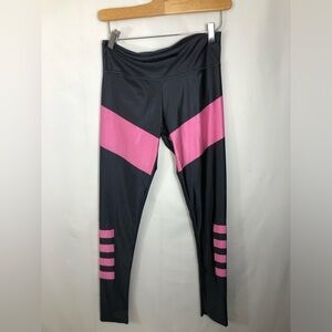 Women’s /Girls Athletic Spandex Grey and Pink Pants. 28/27